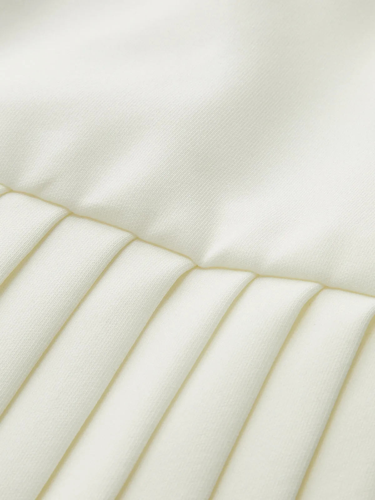 Square Neck Pleated Hem Mini Dress sold by COMMENSE product image thumbnail 5