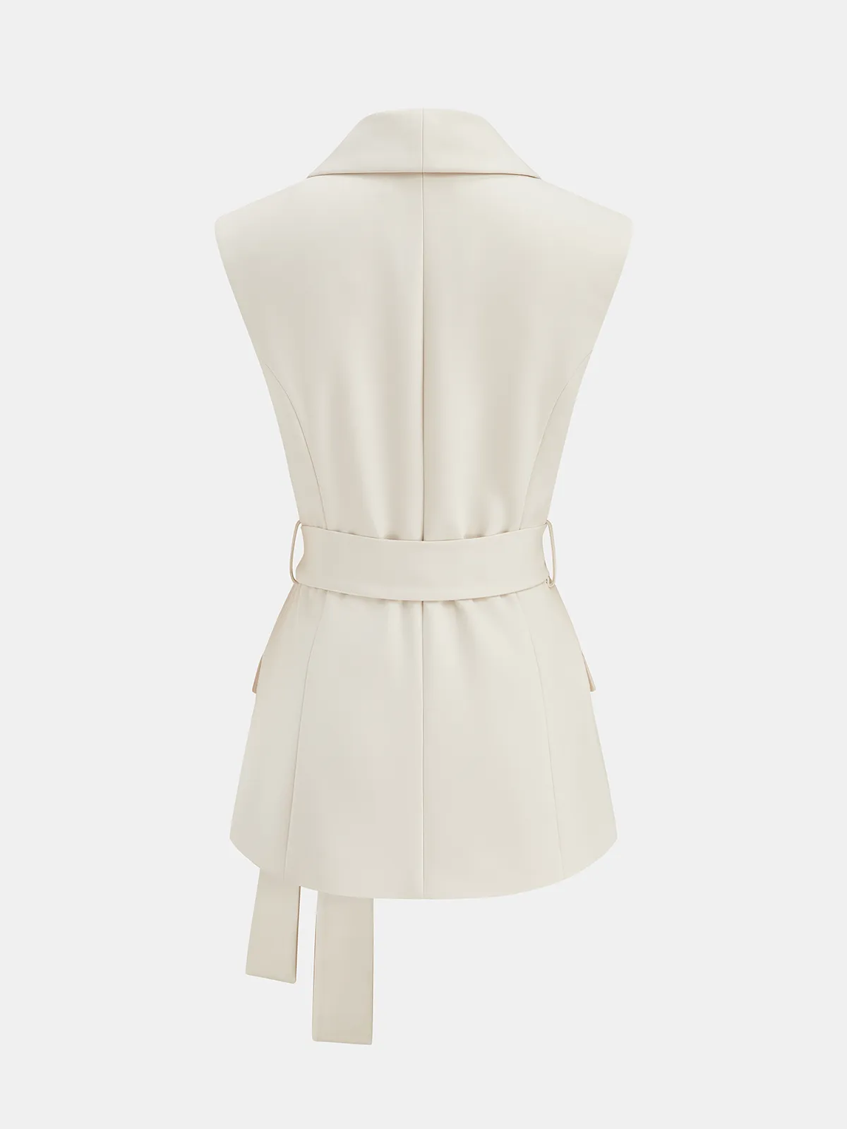 Belted Waistcoat Vest & Pleated Mini Skirt Set sold by COMMENSE product image thumbnail 4