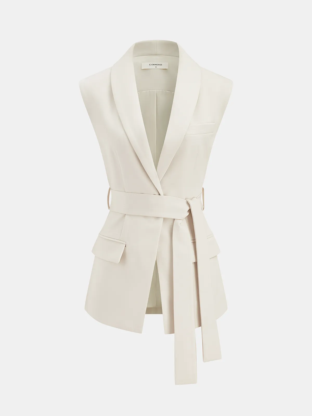 Belted Waistcoat Vest & Pleated Mini Skirt Set sold by COMMENSE product image thumbnail 3