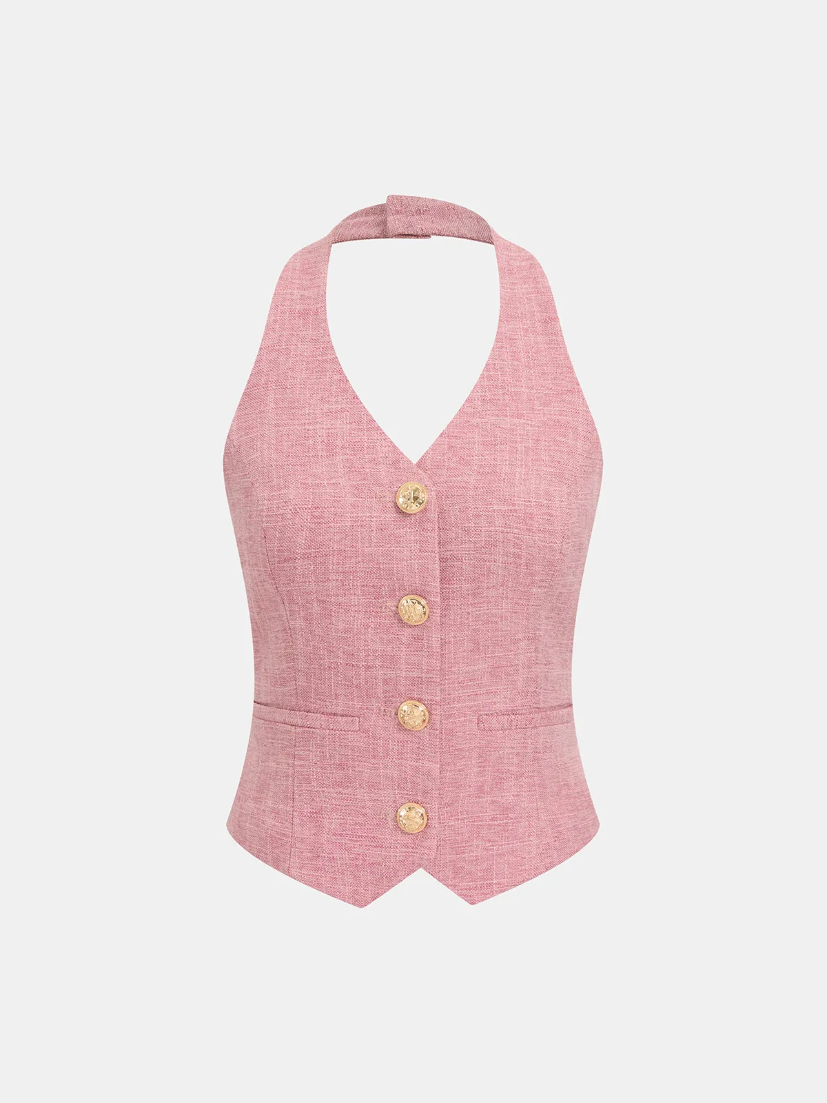 Halter Vest & Wide Leg Pants Set sold by COMMENSE product image thumbnail 2