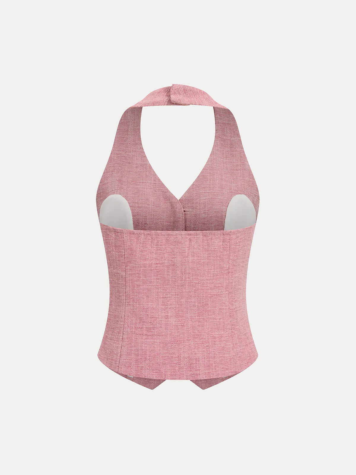 Halter Vest & Wide Leg Pants Set sold by COMMENSE product image thumbnail 3