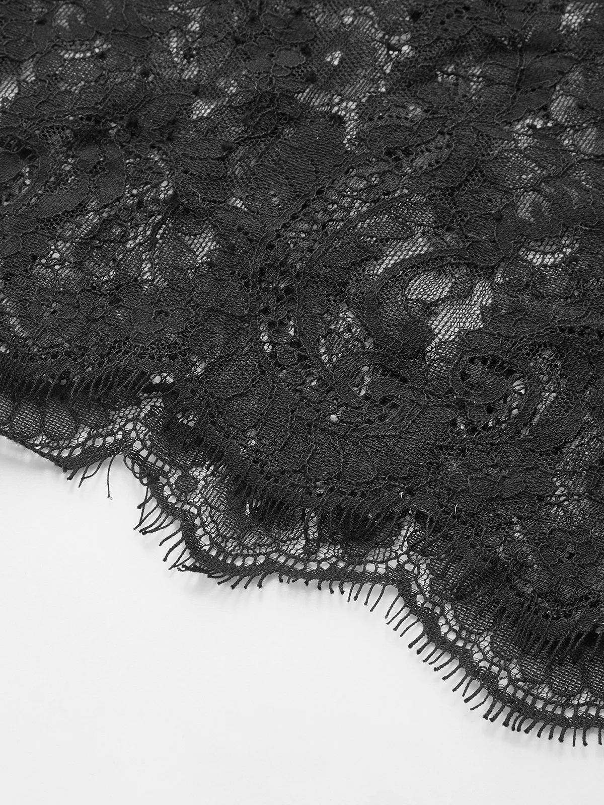 Lace Panel Short Sleeve Maxi Dress sold by COMMENSE product image thumbnail 4