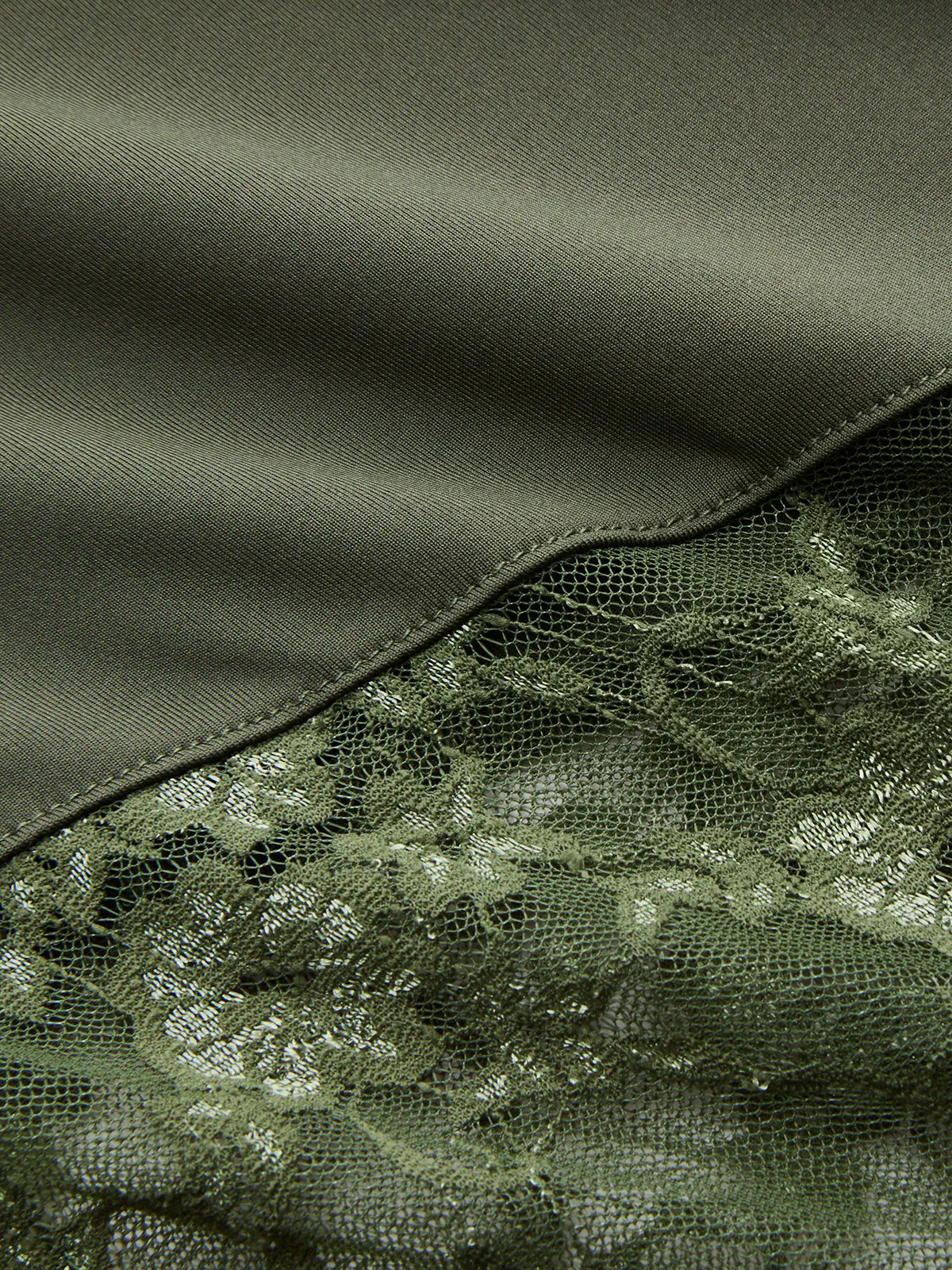 Lace Panel Cap Sleeve Bodysuit sold by COMMENSE product image thumbnail 4