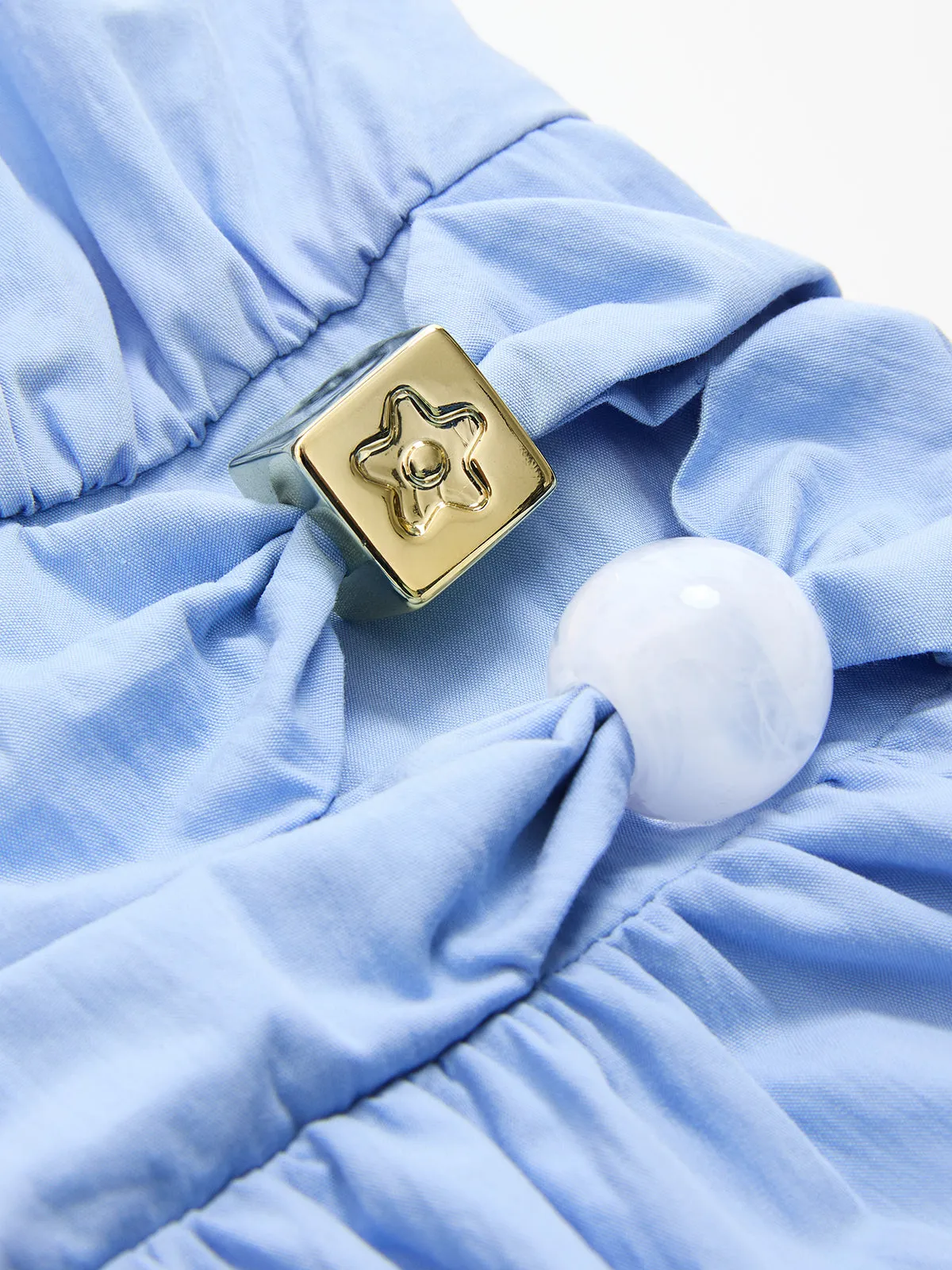 Decorative Detail Sleeveless Maxi Dress sold by COMMENSE product image thumbnail 4