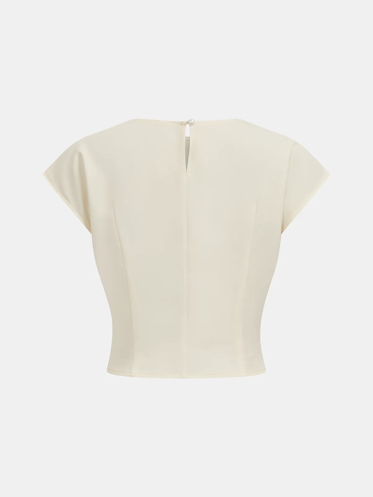 Twist-Front Crop Top & Midi Skirt Set sold by COMMENSE product image thumbnail 3