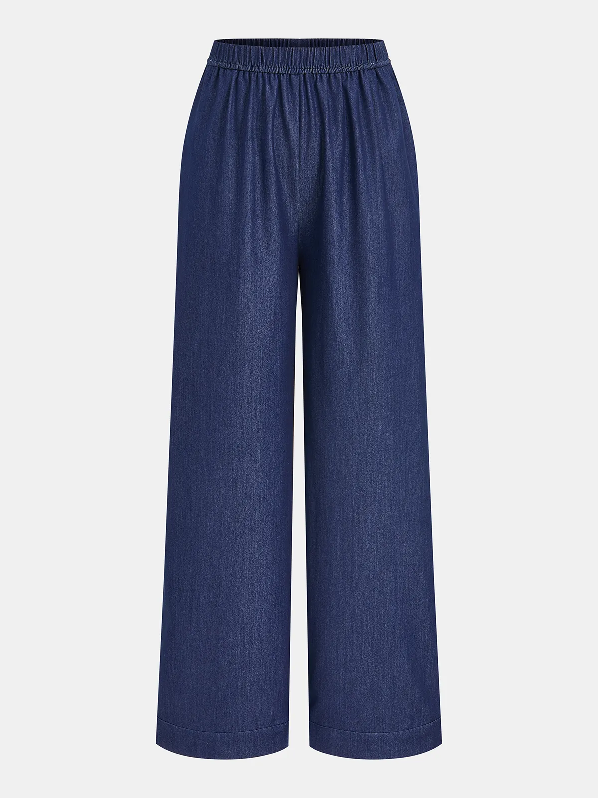 Faux Denim Tie-Waist Vest & Pants Set sold by COMMENSE product image thumbnail 5