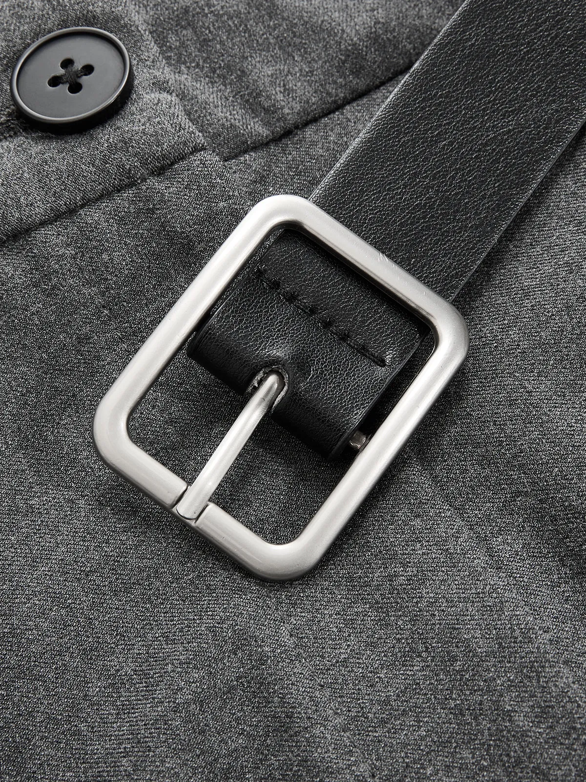 Belted Sleeveless Pleated Blazer Dress sold by COMMENSE product image thumbnail 4