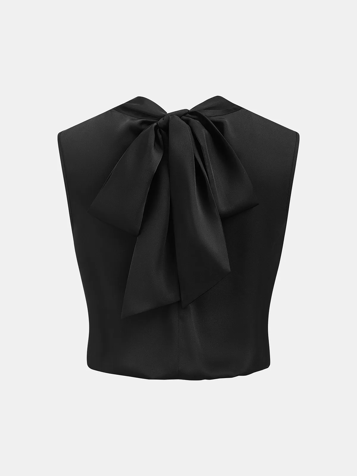 Satin Cowl-Neck Sleeveless Top sold by COMMENSE product image thumbnail 2