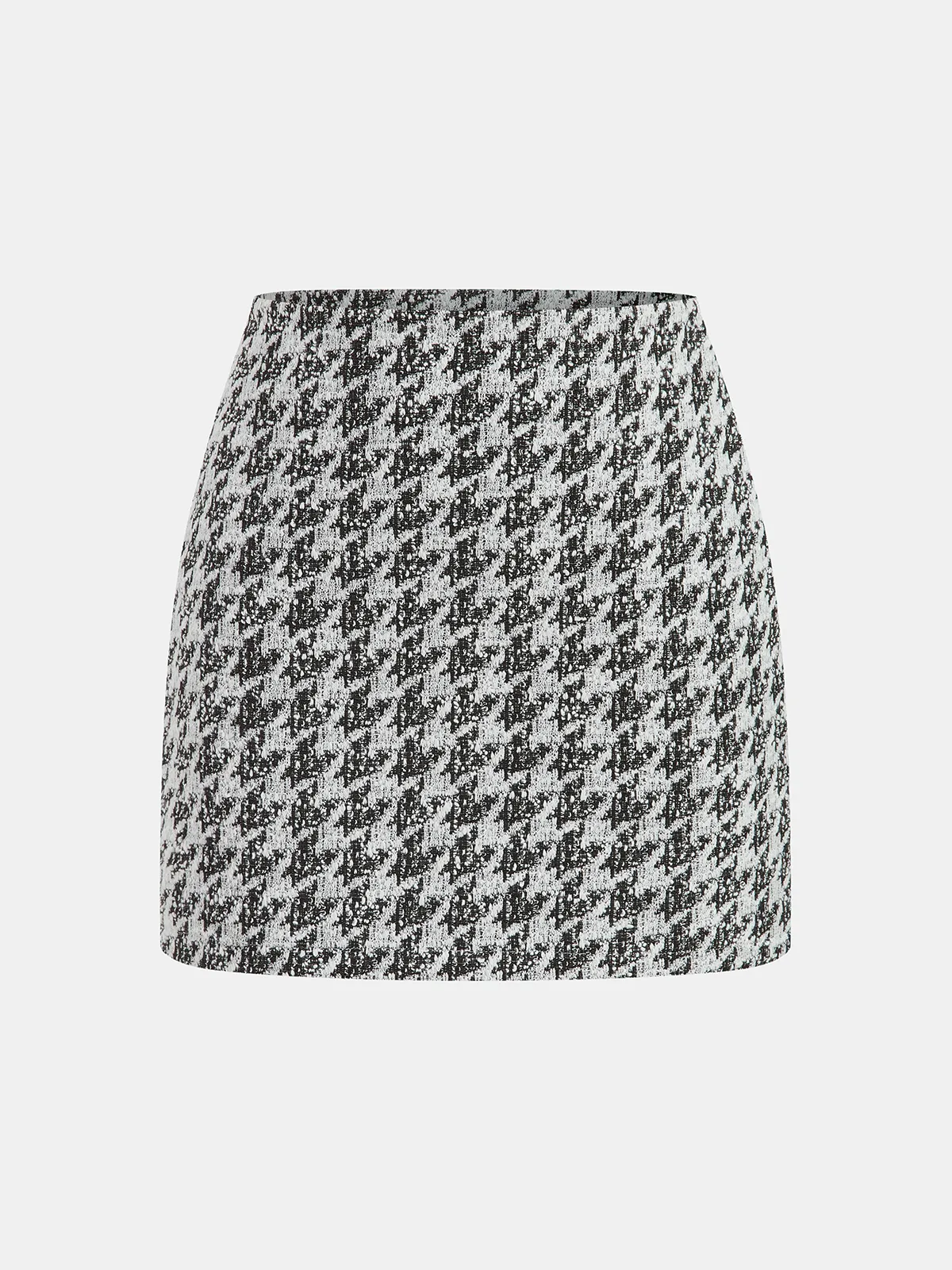 Metal Button Houndstooth Vest & Mini Skirt Set sold by COMMENSE product image thumbnail 4