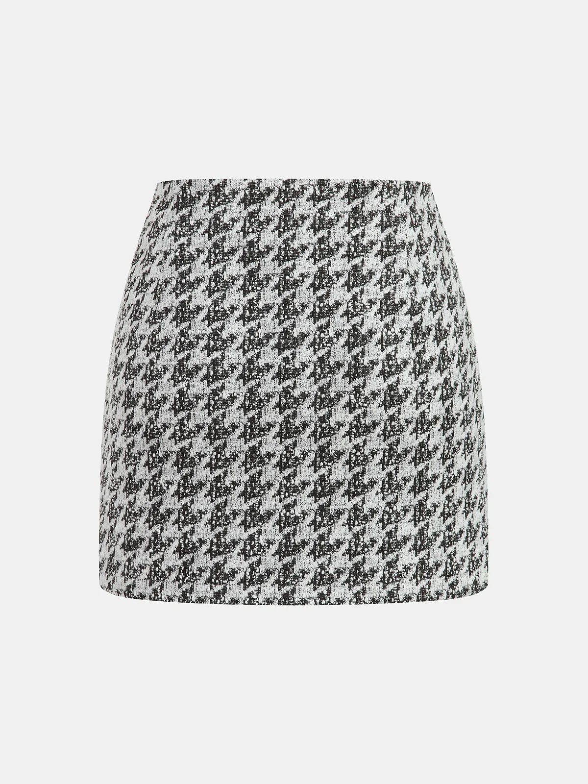 Metal Button Houndstooth Vest & Mini Skirt Set sold by COMMENSE product image thumbnail 5