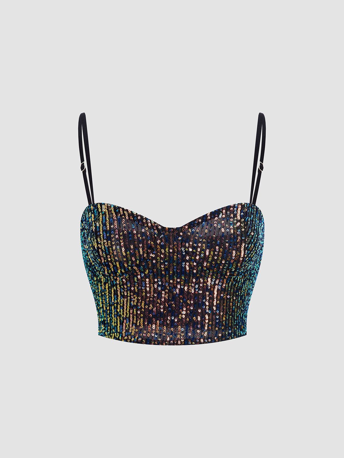 Sequin Glitter Corset sold by COMMENSE product image thumbnail 3