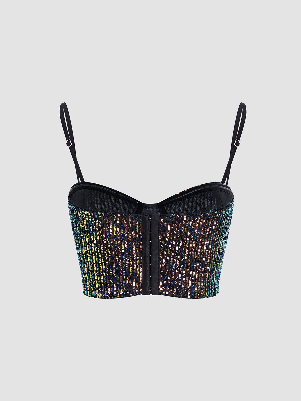 Sequin Glitter Corset sold by COMMENSE product image thumbnail 4