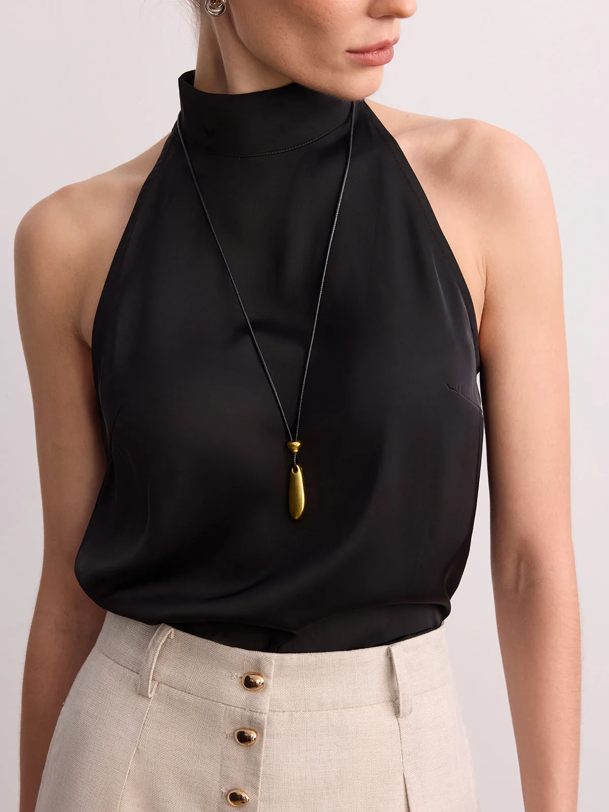 Teardrop Pendant Necklace sold by COMMENSE