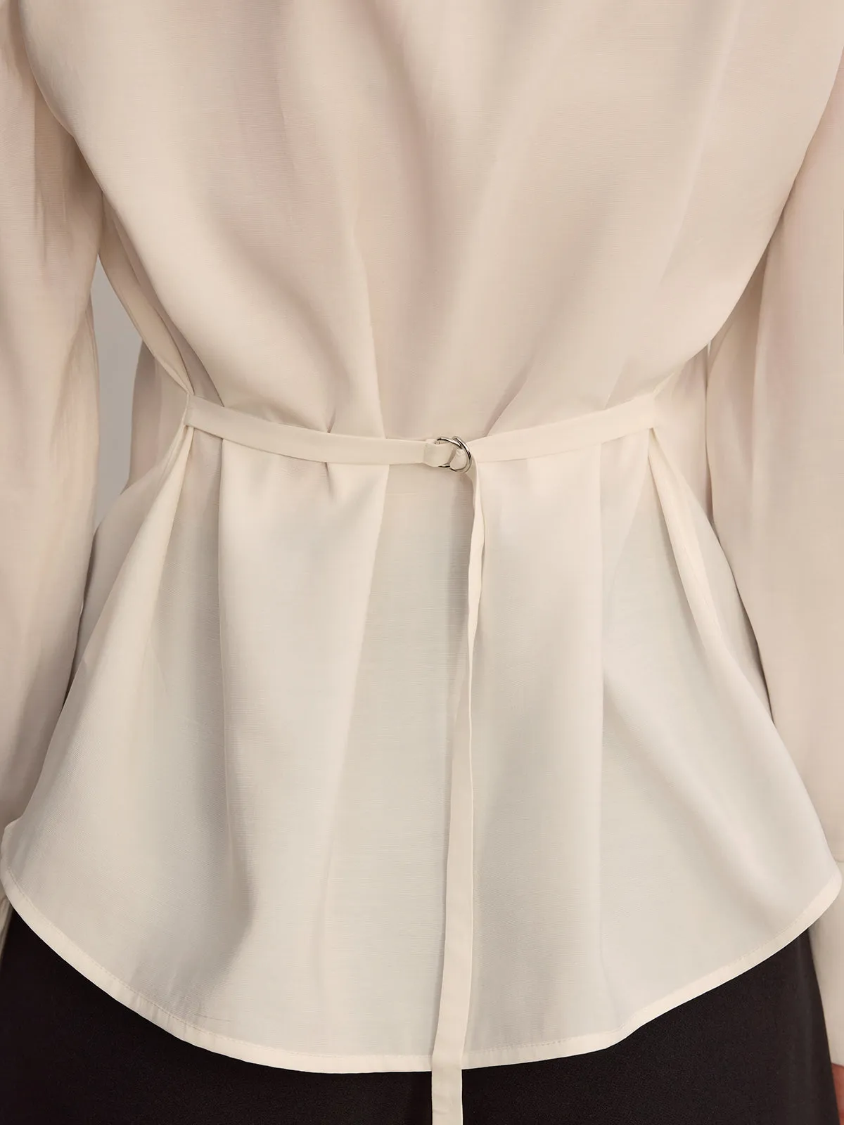 Button Front V-Neck Shirt sold by COMMENSE product image thumbnail 5