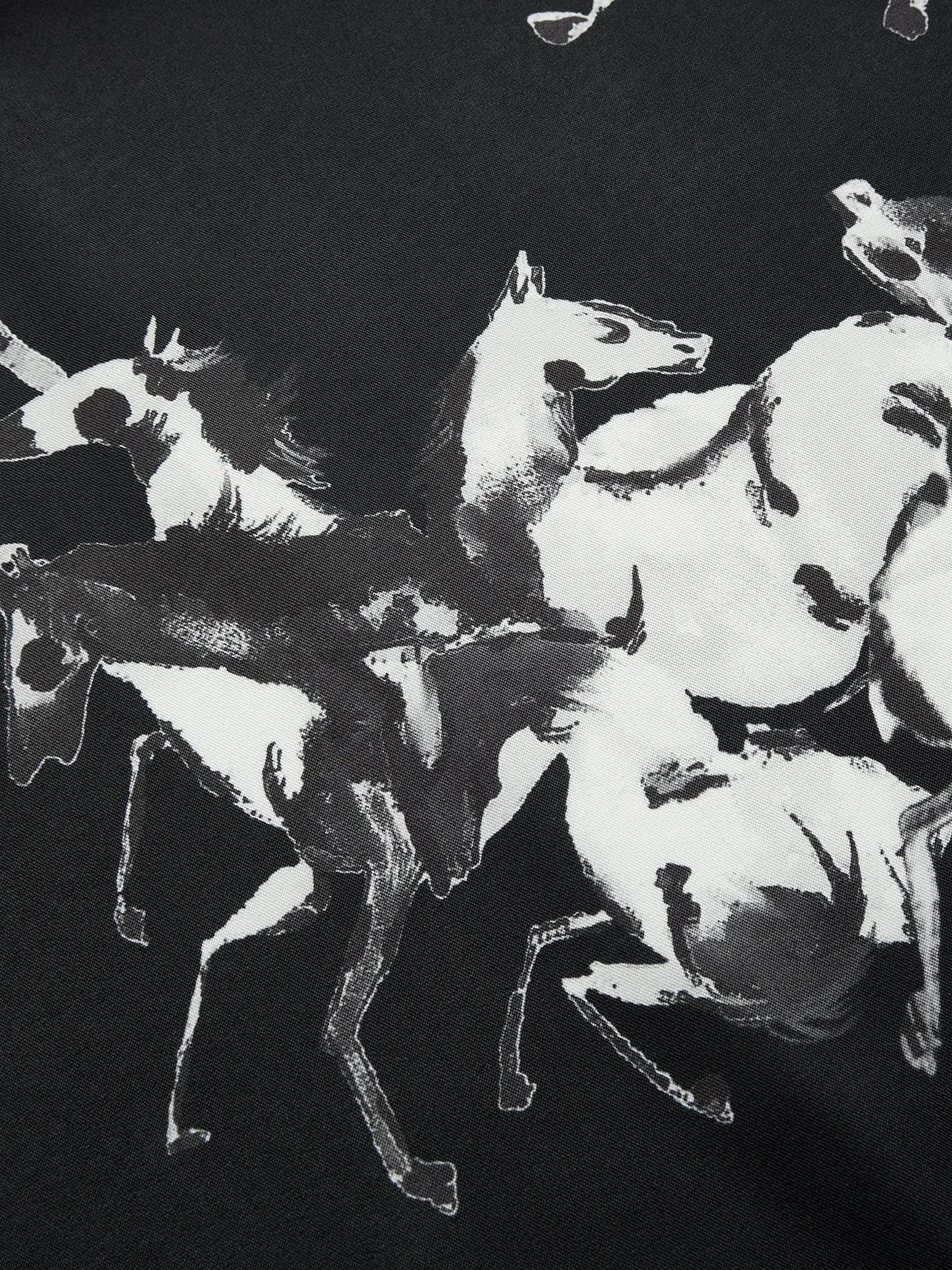 Ink Horse Print A-Line Midi Skirt sold by COMMENSE product image thumbnail 5