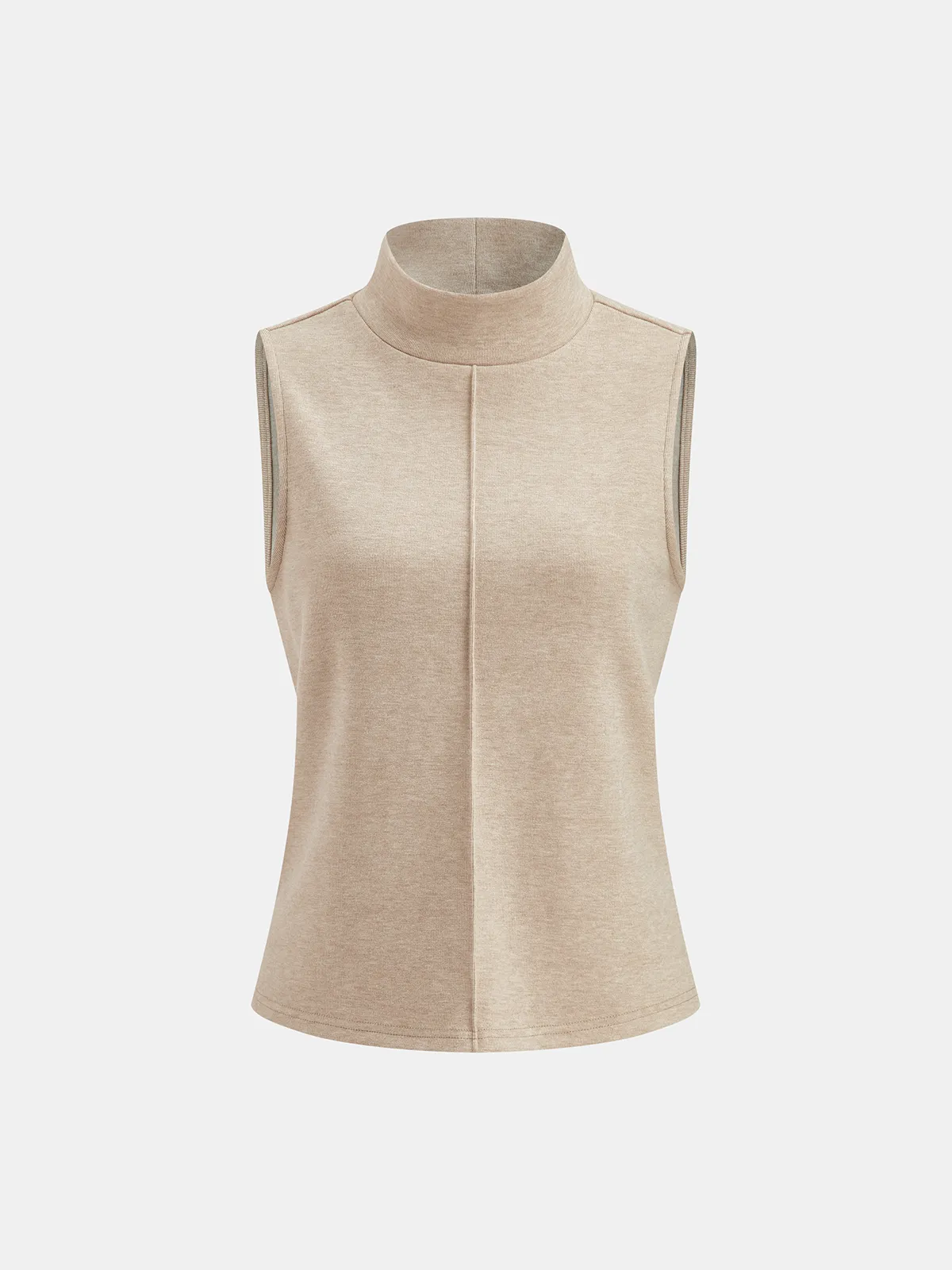 Seam Detail Mock Neck Tank & Pants Set sold by COMMENSE product image thumbnail 2