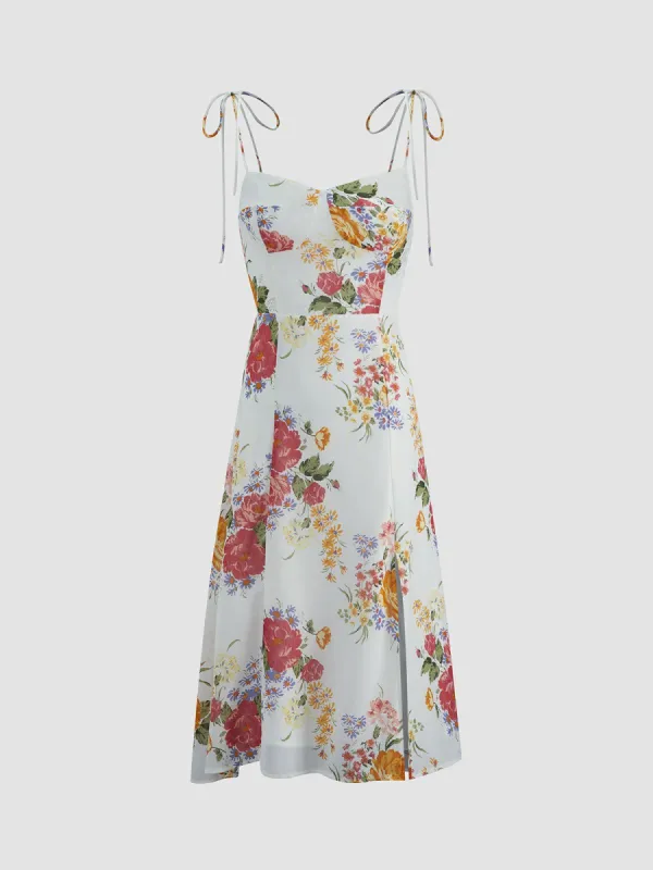 Bouquet Bloom Floral Strap Dress sold by COMMENSE