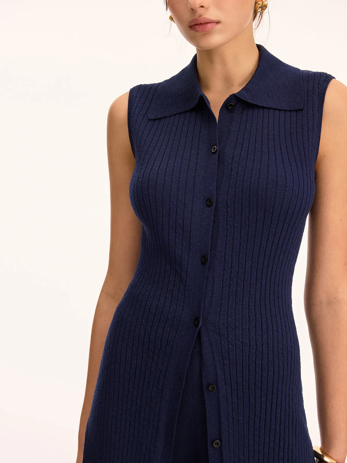 Sleeveless Knit Tunic Top & Pants Set sold by COMMENSE product image thumbnail 5