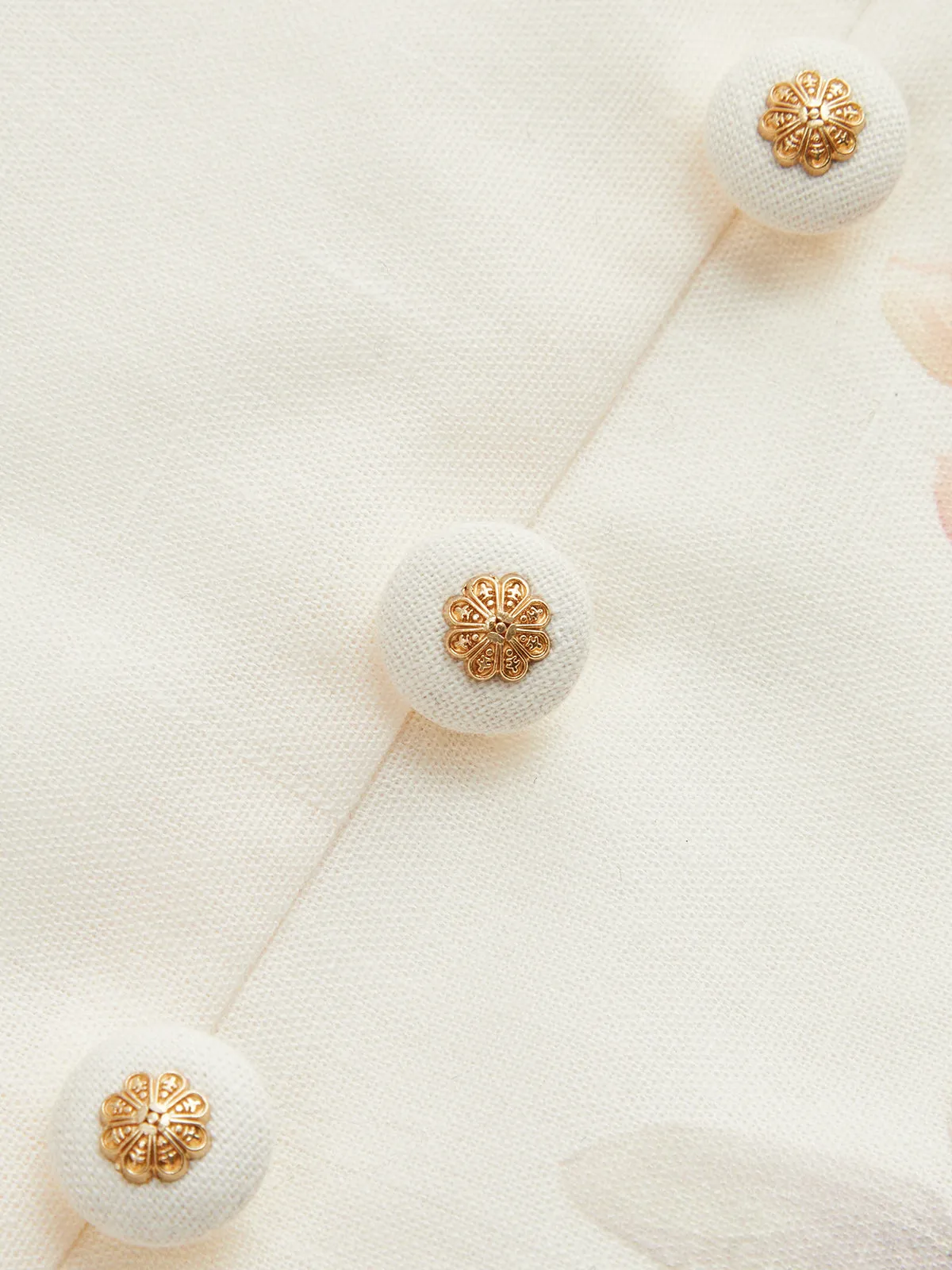 Floral Print Belted Puffed Sleeve Maxi Dress sold by COMMENSE product image thumbnail 4