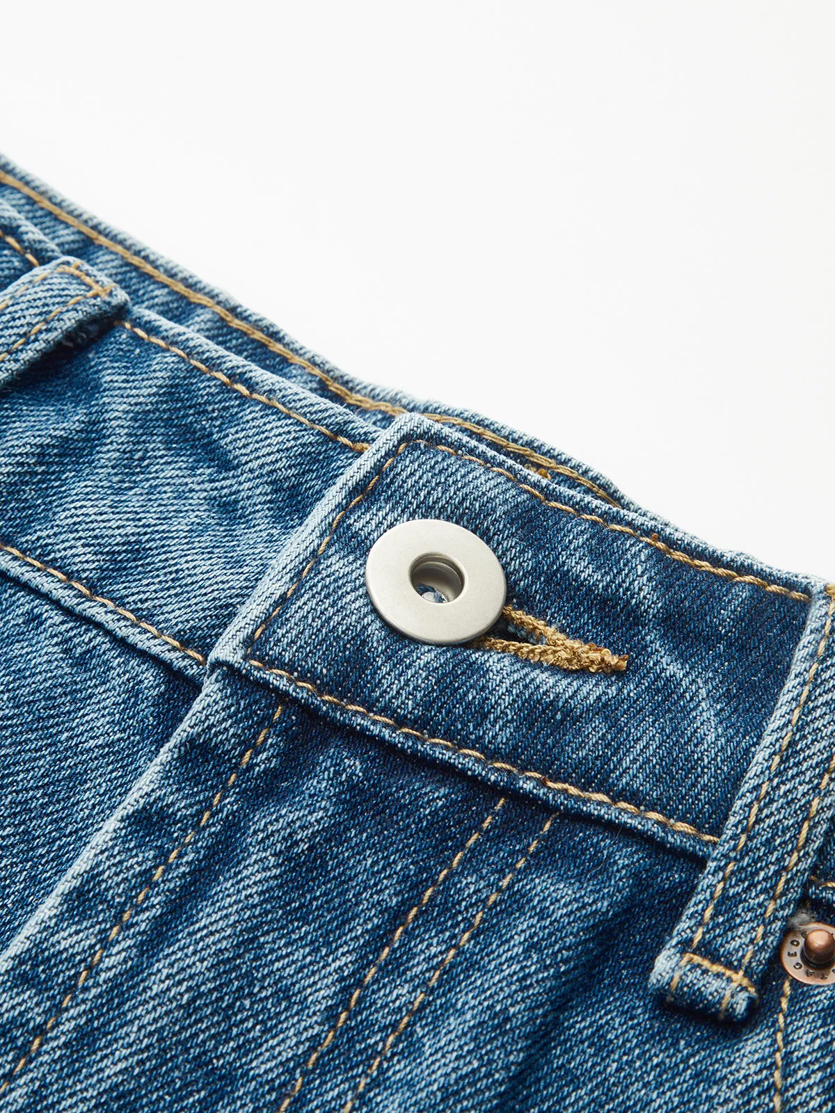 High-Waist Wide-Leg Denim Pants sold by COMMENSE product image thumbnail 4