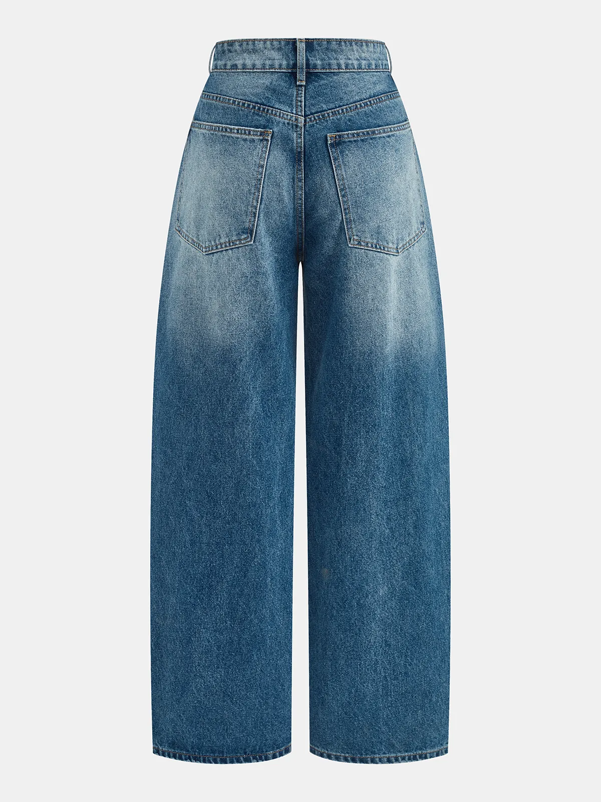 High-Waist Wide-Leg Denim Pants sold by COMMENSE product image thumbnail 2