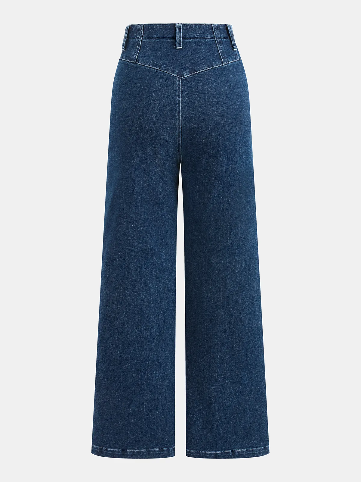 Mid-Waist Straight-Leg Denim Pants sold by COMMENSE product image thumbnail 2