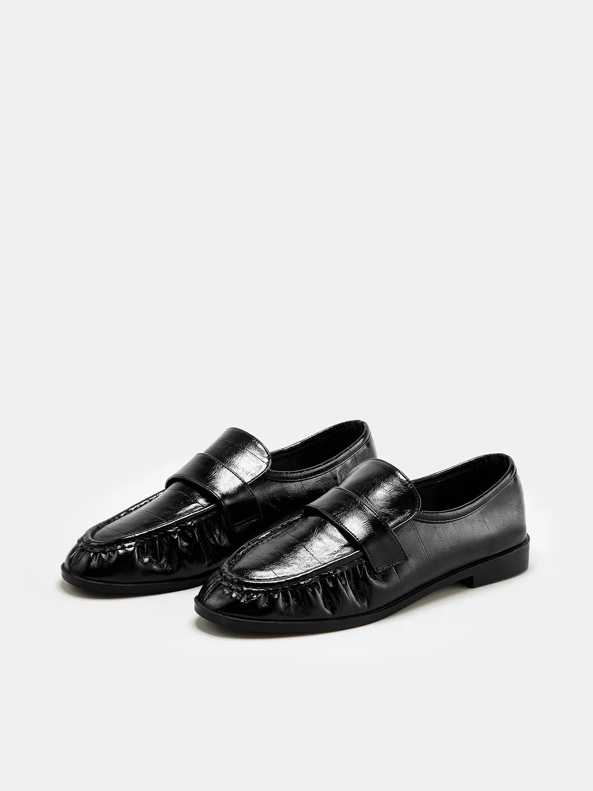 Vintage Ruched Vamp Loafers sold by COMMENSE product image thumbnail 2