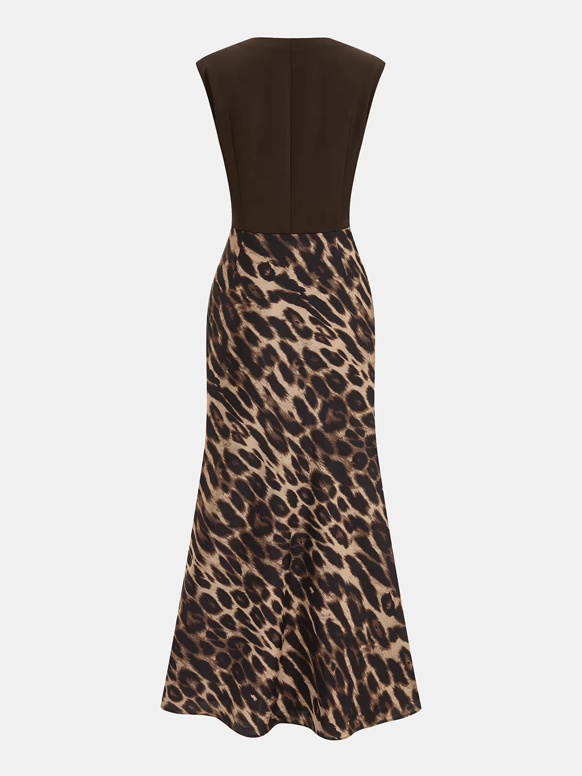 Sleeveless Leopard Print Maxi Dress sold by COMMENSE product image thumbnail 2