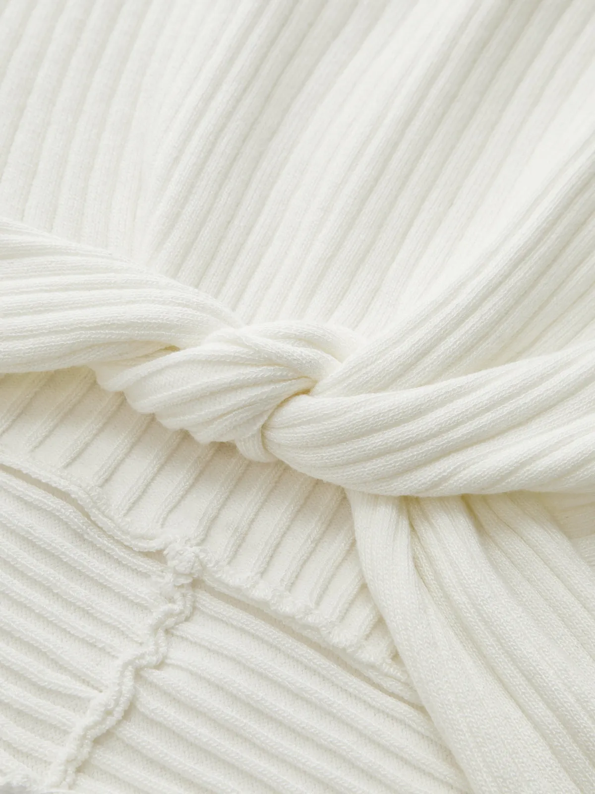 Ribbed Knotted Sweater Vest sold by COMMENSE product image thumbnail 4