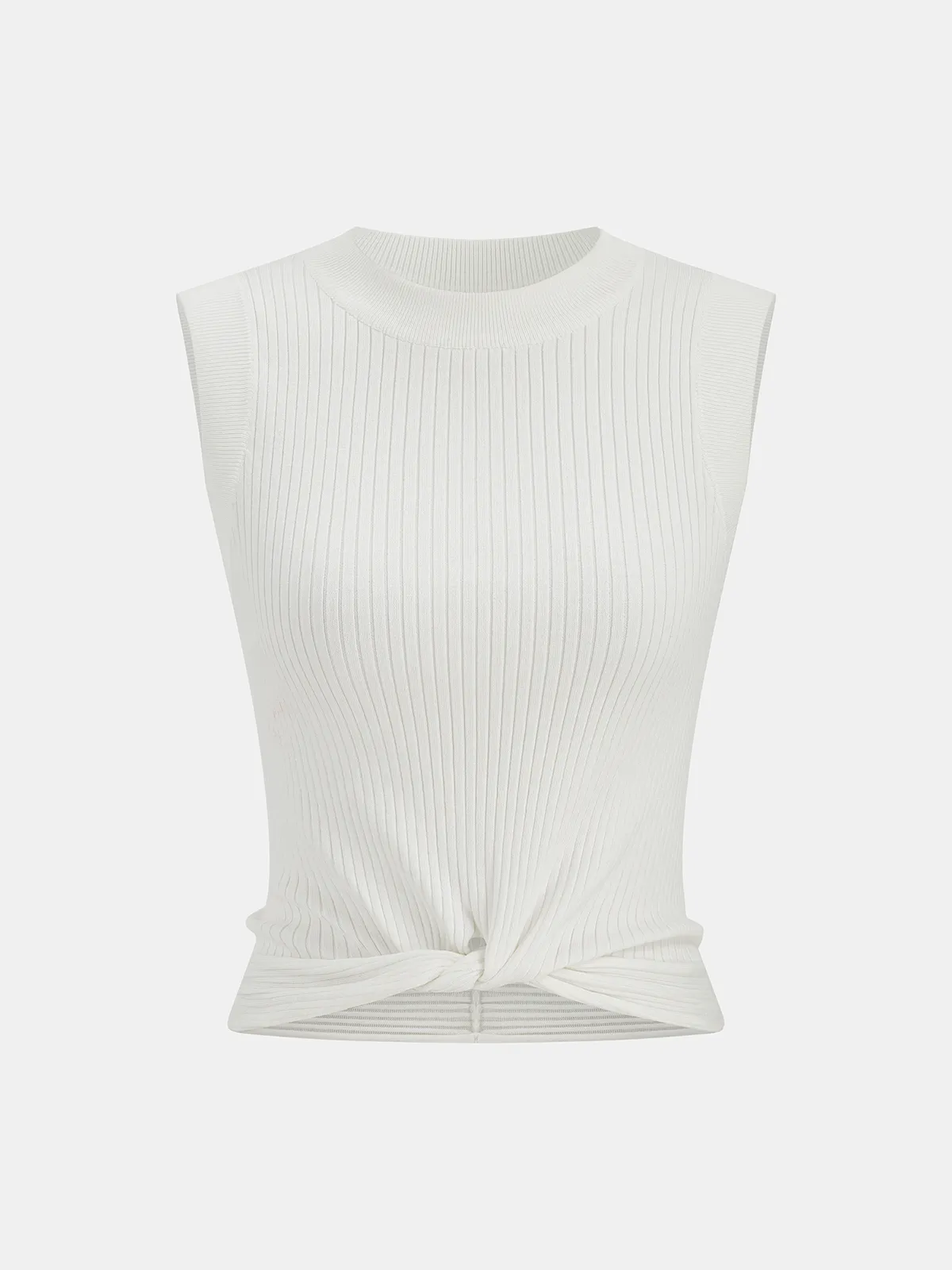 Ribbed Knotted Sweater Vest sold by COMMENSE