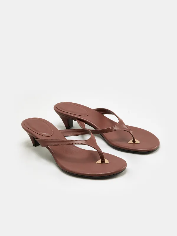 Casual Thong Low Heel Sandals made by COMMENSE
