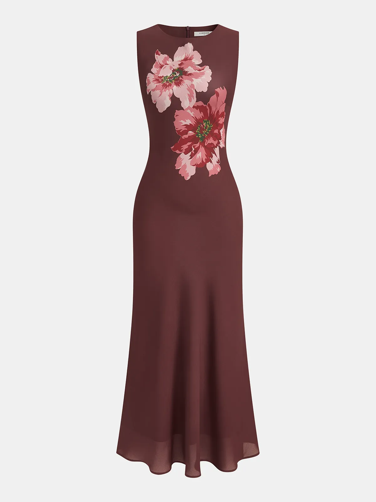 Sleeveless Floral Print Maxi Dress sold by COMMENSE