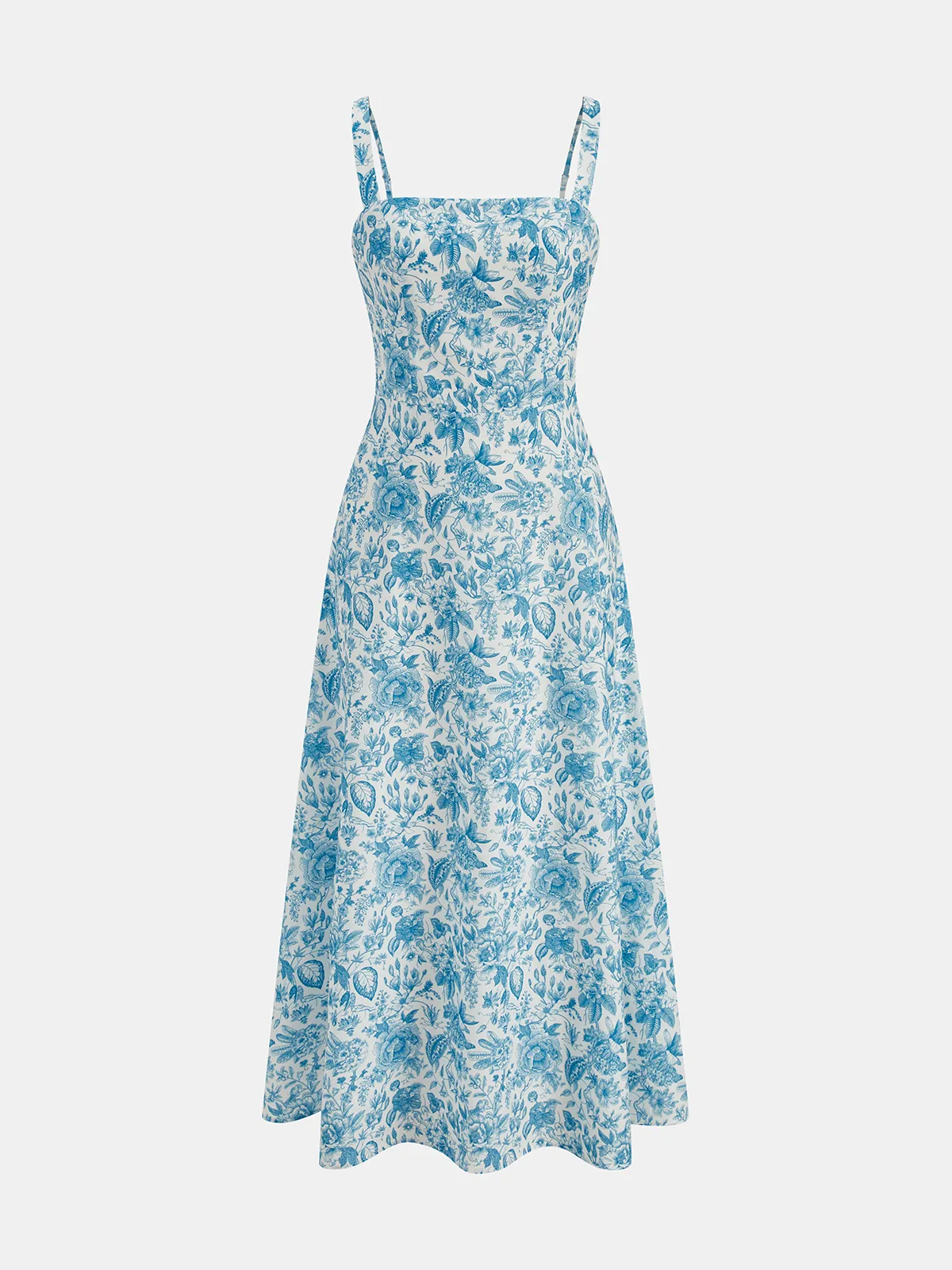 Floral Print Strappy Maxi Dress sold by COMMENSE