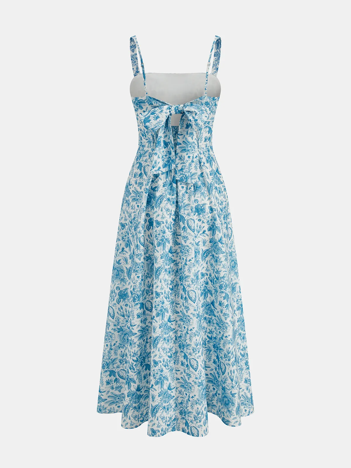 Floral Print Strappy Maxi Dress sold by COMMENSE product image thumbnail 2