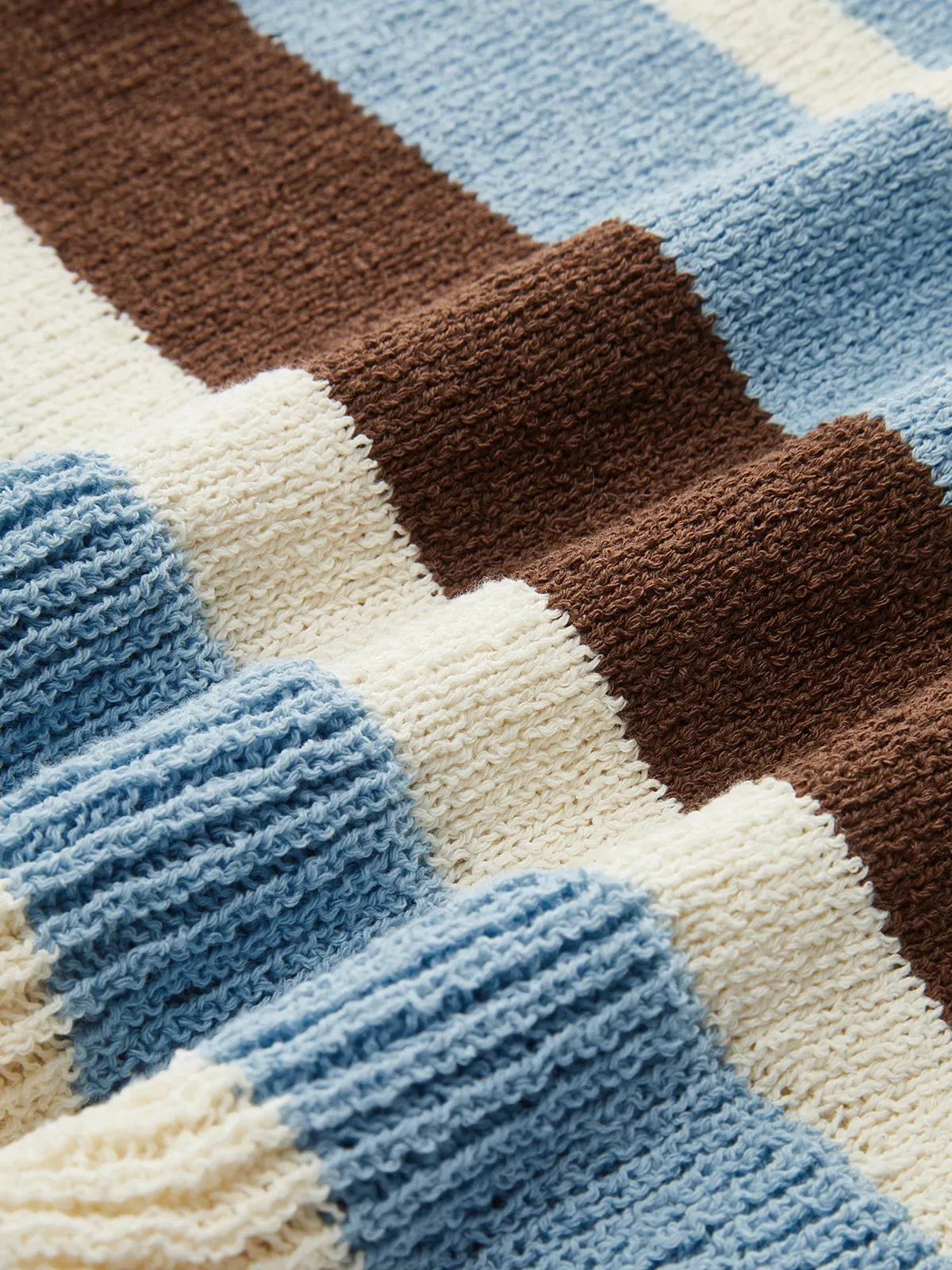 Striped Ruffle Hem Sleeveless Knit Top sold by COMMENSE product image thumbnail 4