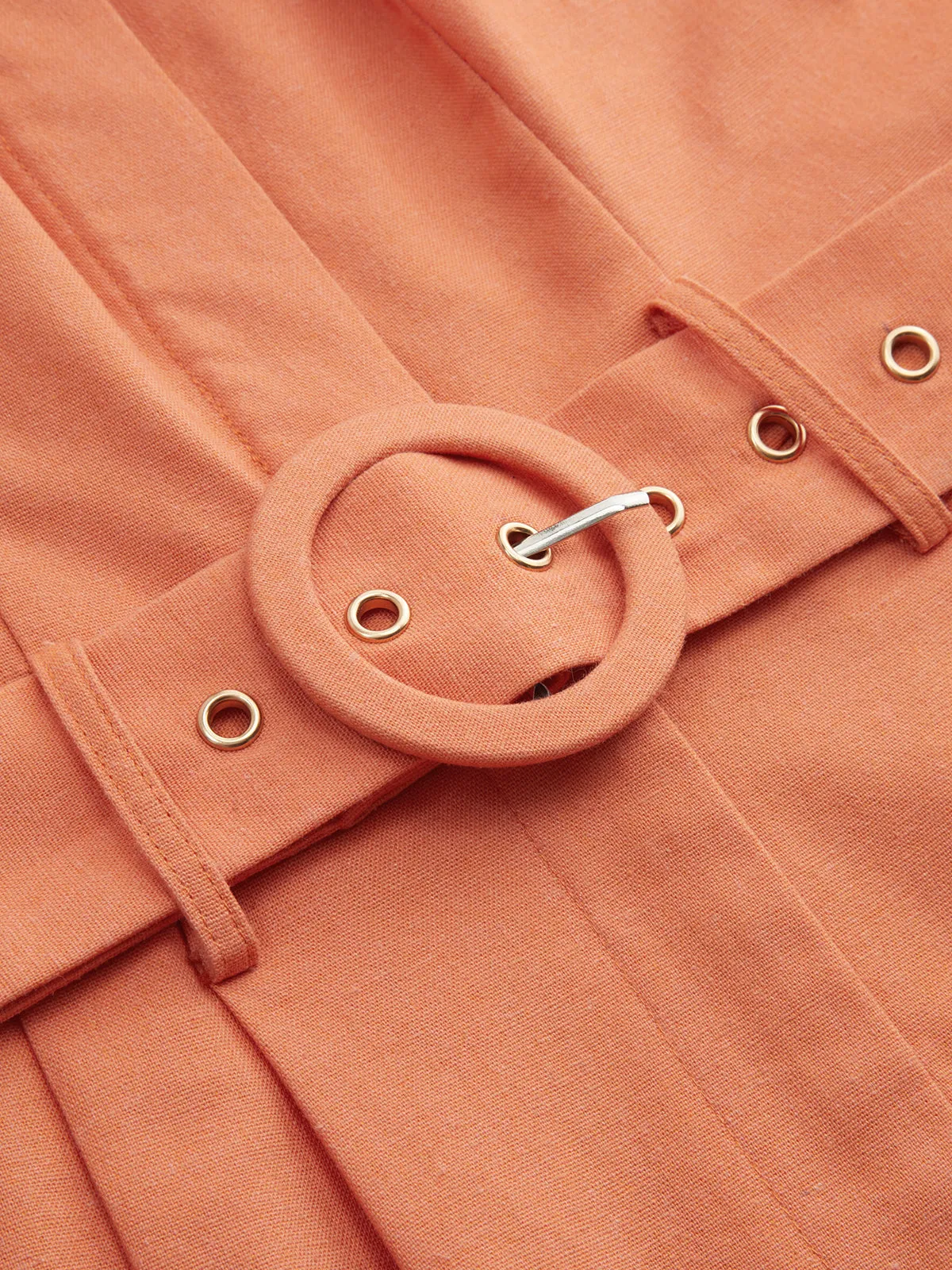 Halter Collared Backless Belted Romper sold by COMMENSE product image thumbnail 4