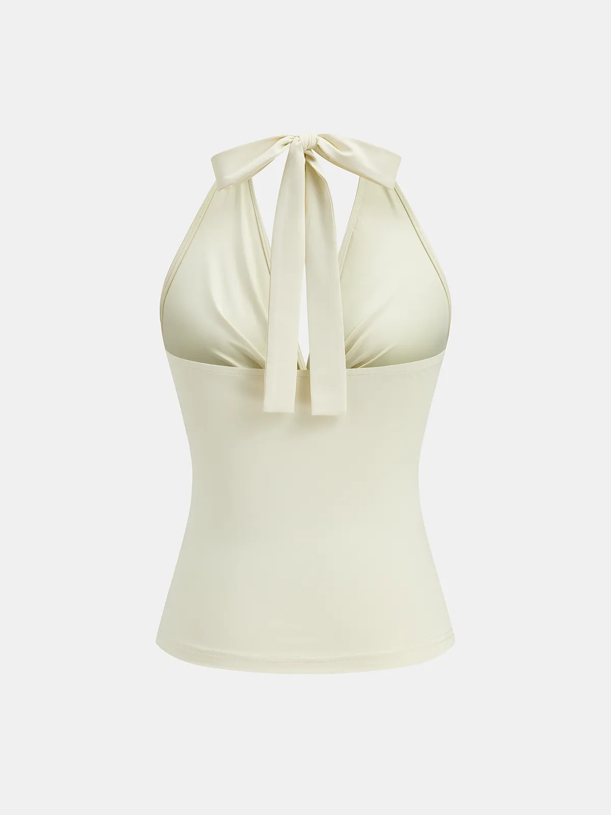 Twist-Front Halter Neck Top sold by COMMENSE product image thumbnail 2