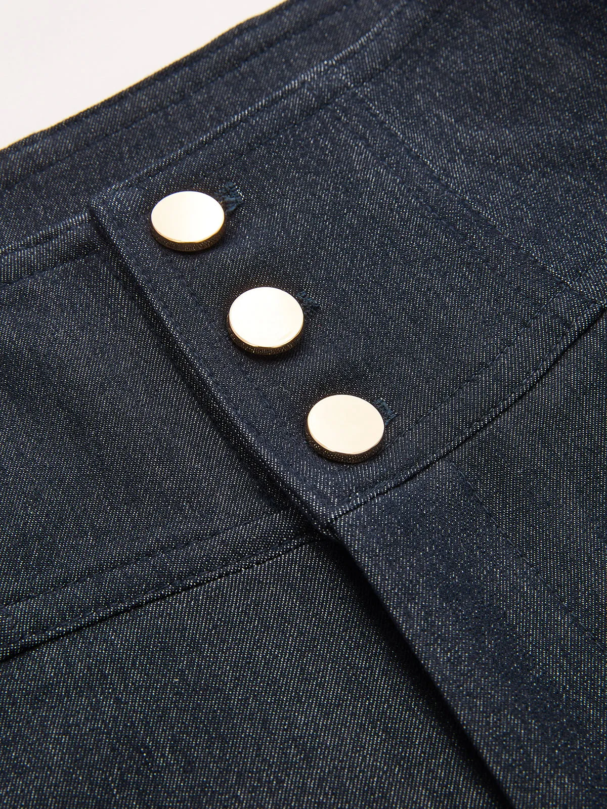 Mid-Waist Buttoned Balloon Pants sold by COMMENSE product image thumbnail 4