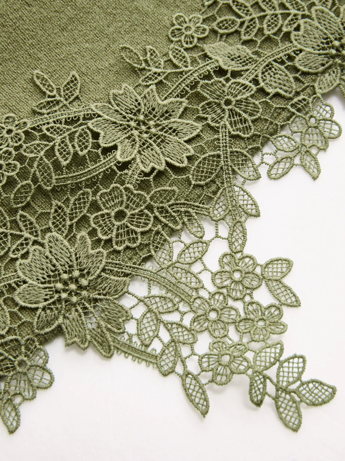 Metal Button Lace Trim Sleeveless Knit Vest sold by COMMENSE product image thumbnail 5