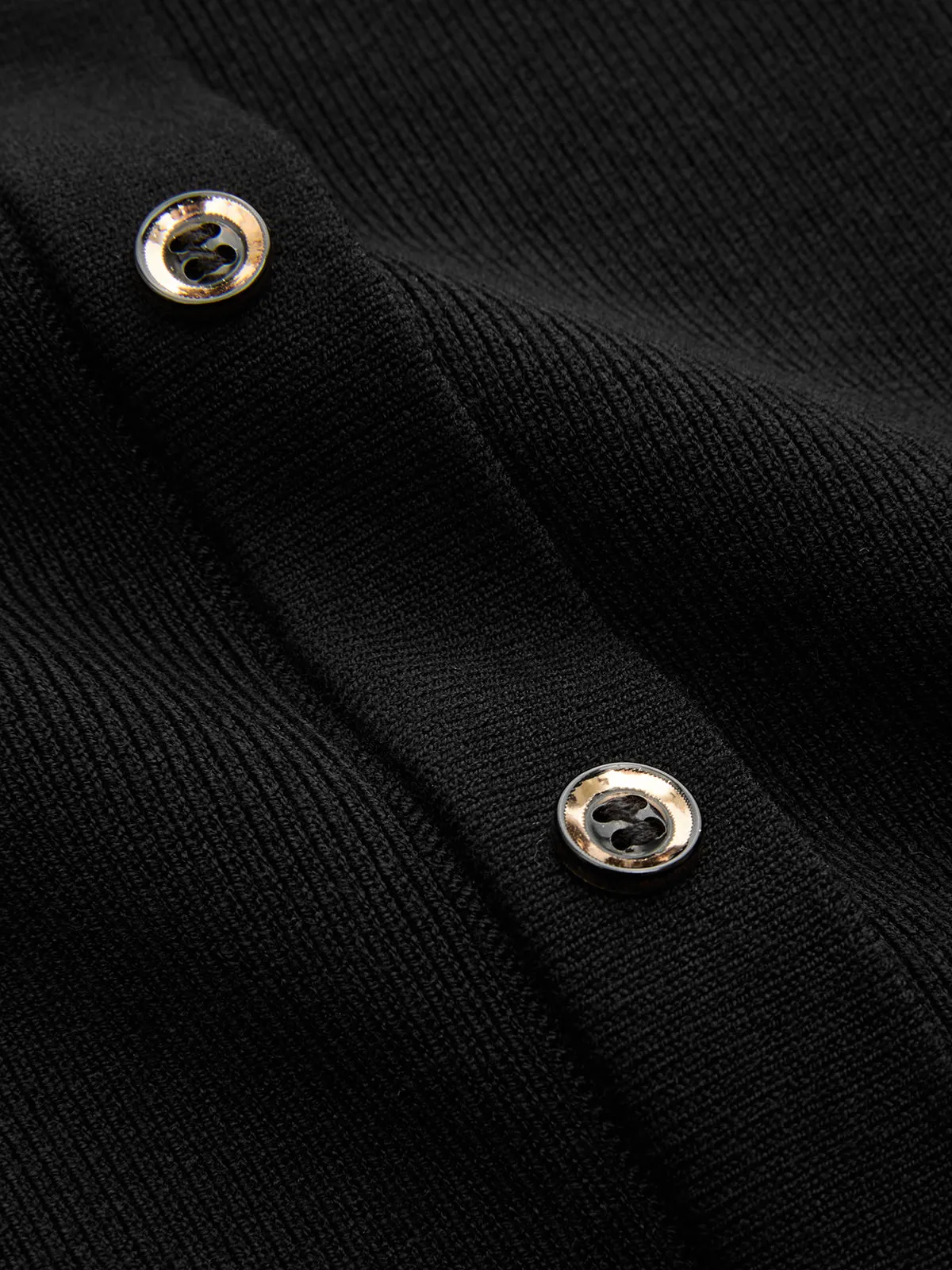 Button Detail Cap Sleeve Rib Knit Maxi Dress sold by COMMENSE product image thumbnail 4