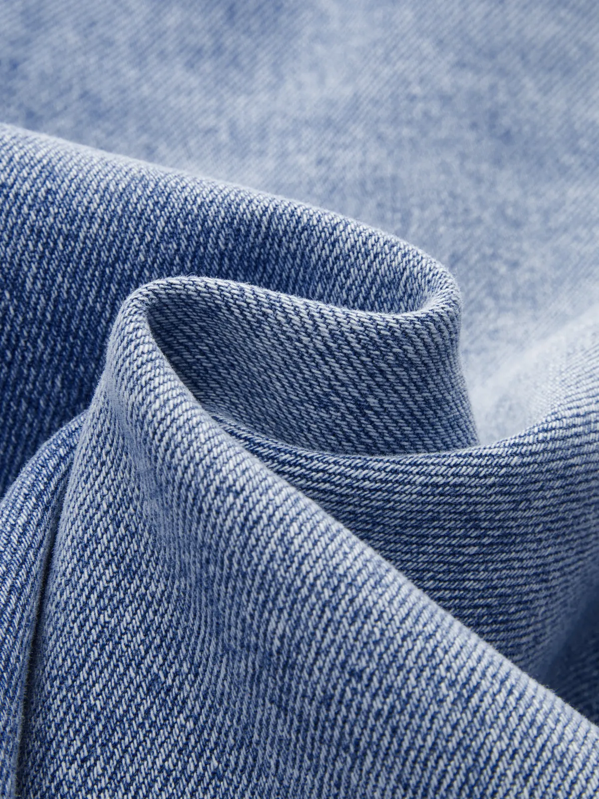 Denim Asymmetric Slit Midi Skirt sold by COMMENSE product image thumbnail 3