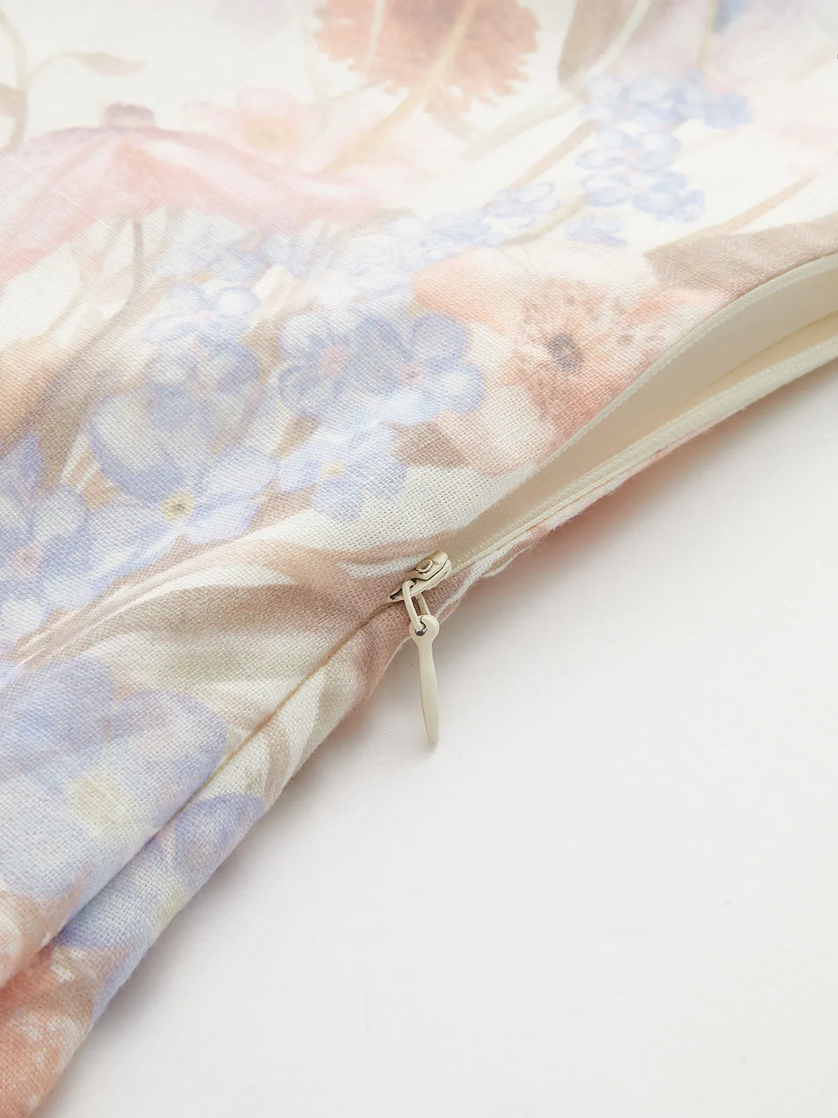 Strapless Floral Bird Print Maxi Dress sold by COMMENSE product image thumbnail 5