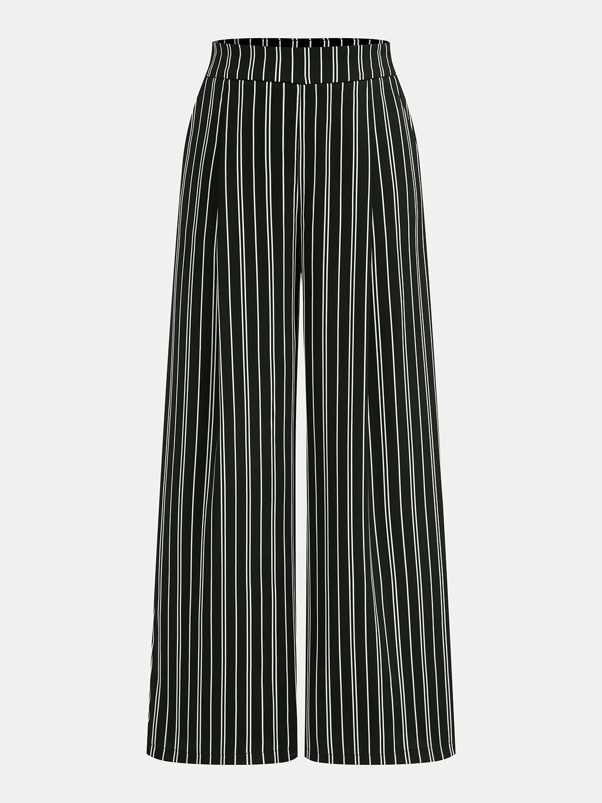 Striped Halter Satin Top & Pants Set sold by COMMENSE product image thumbnail 4