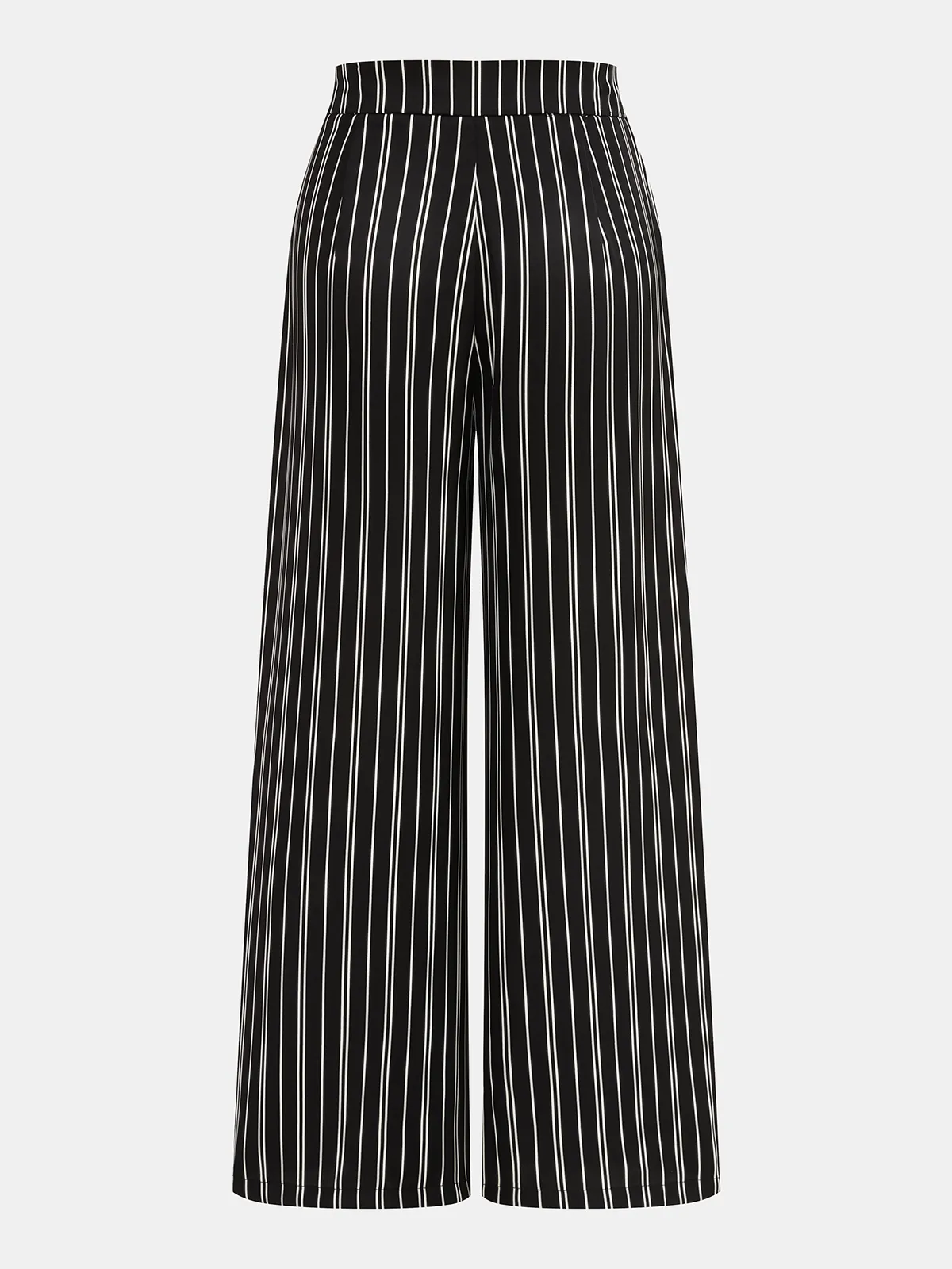 Striped Halter Satin Top & Pants Set sold by COMMENSE product image thumbnail 5