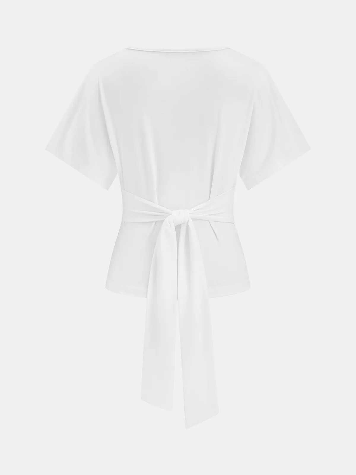 Back Tie Short Sleeve Top sold by COMMENSE product image thumbnail 3