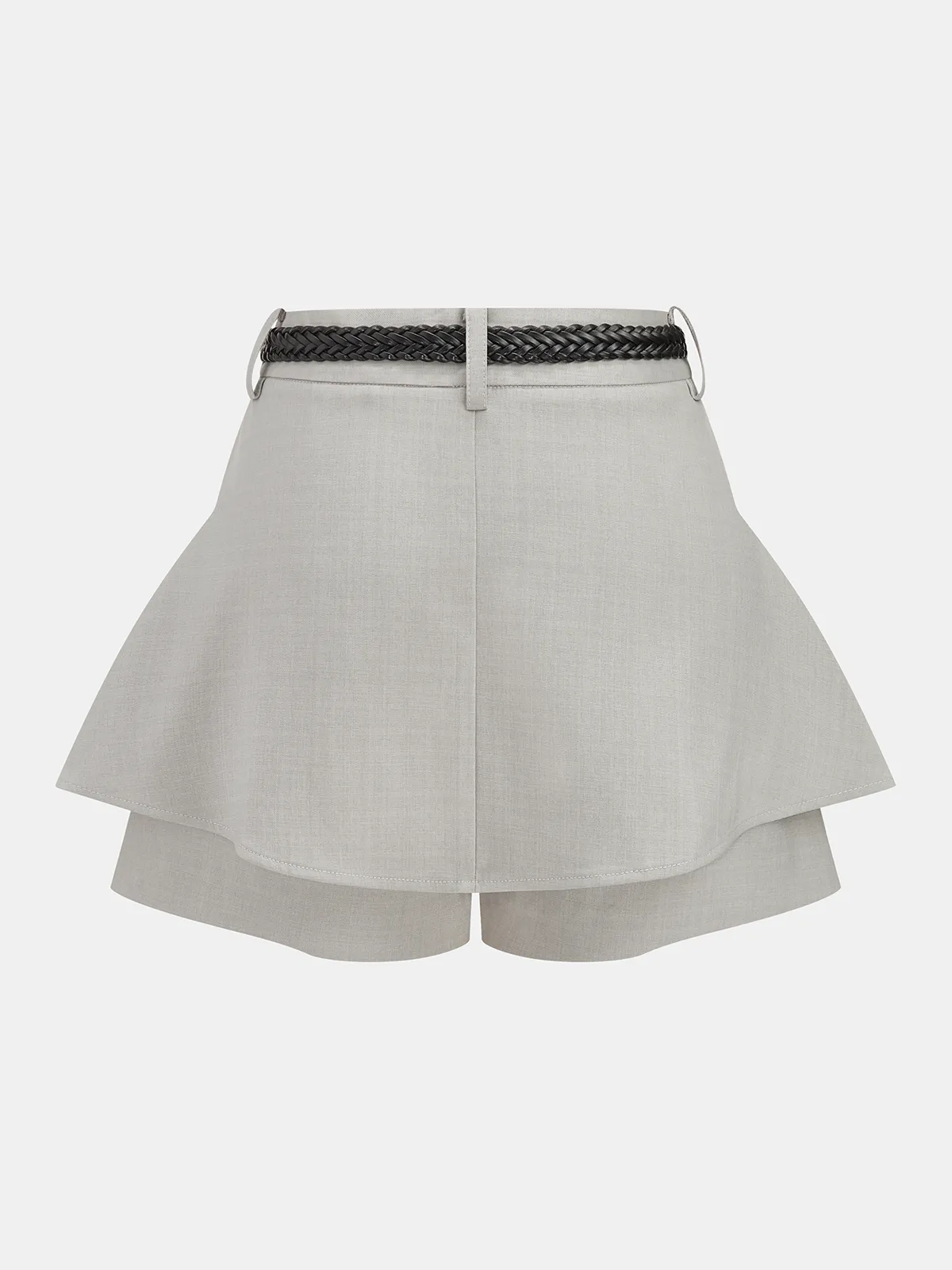 Belted High Waisted Flared Shorts sold by COMMENSE product image thumbnail 2