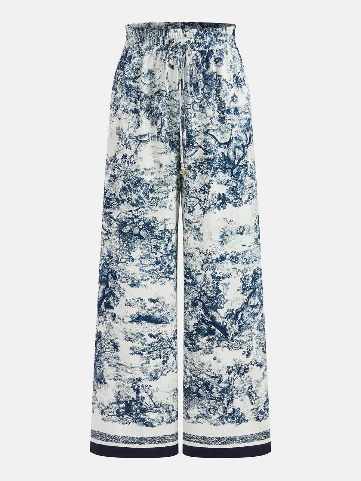 Toile Print Shirt & Wide Leg Pants Set sold by COMMENSE product image thumbnail 5