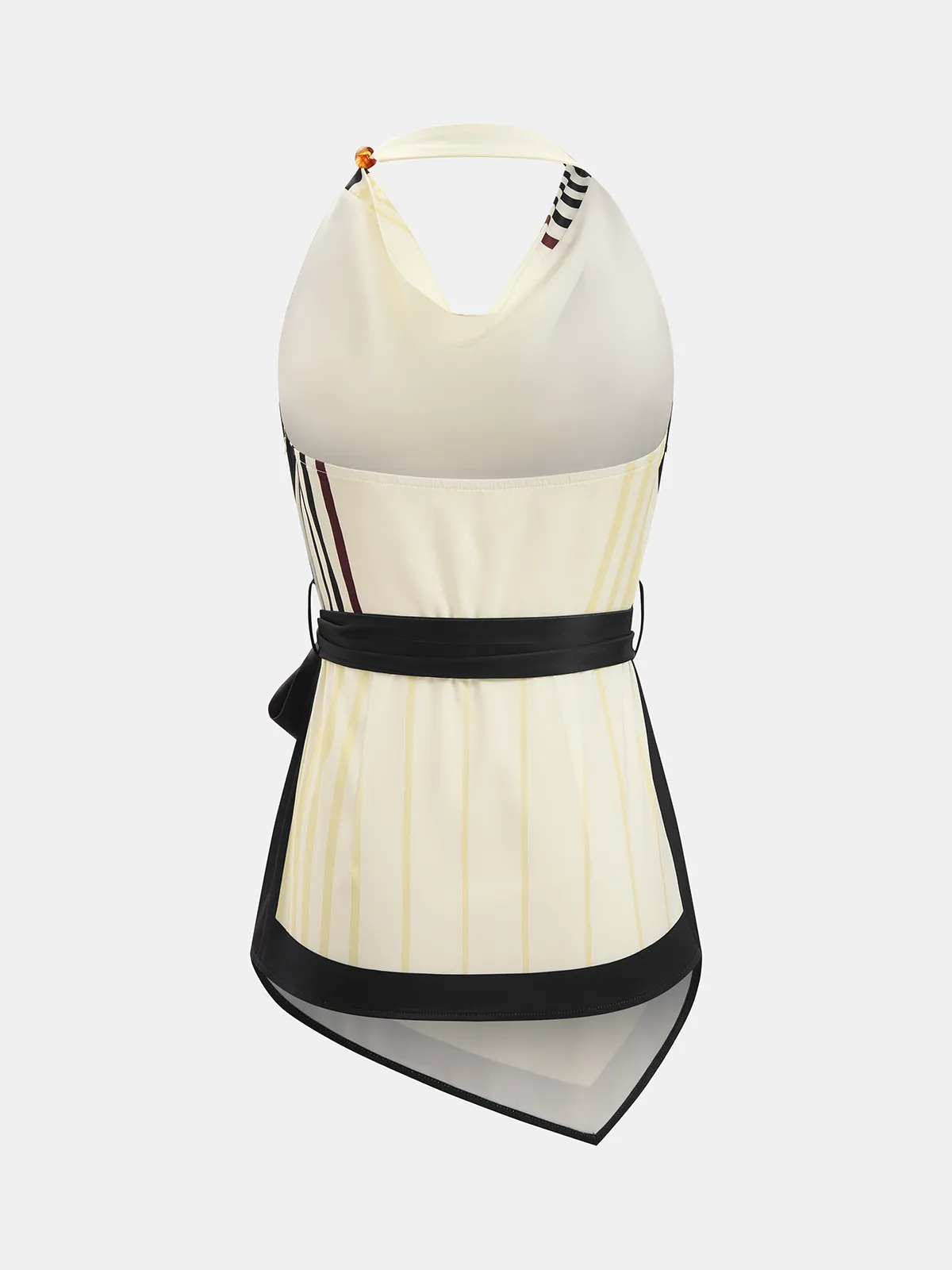 Striped Halter Top & Wide Leg Pant Set sold by COMMENSE product image thumbnail 3