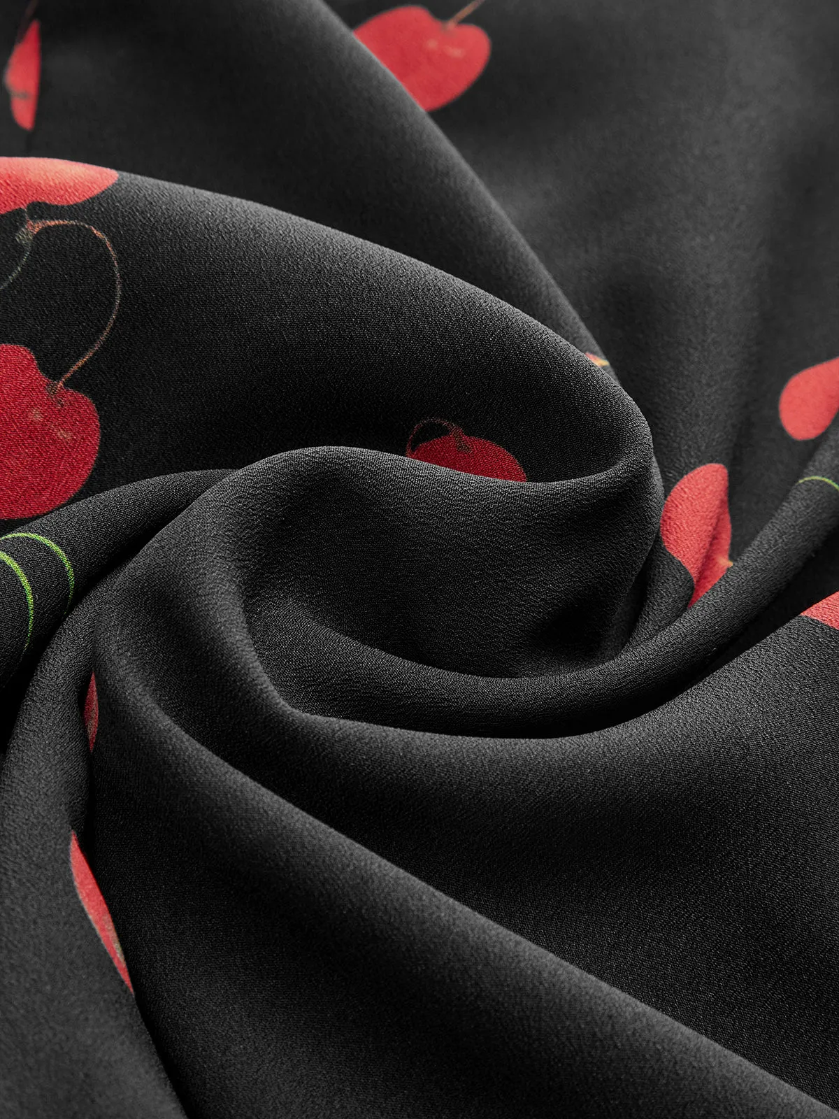 Cherry Print Sleeveless V-Neck Mini Dress sold by COMMENSE product image thumbnail 4