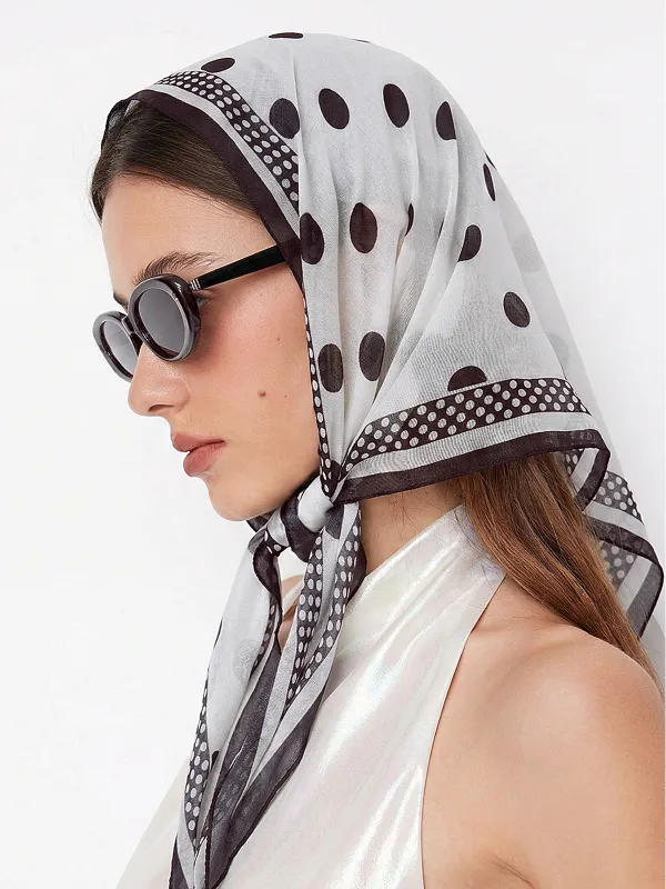 Polka Dot Fashion Scarf made by COMMENSE